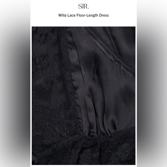 Sir. The Label - Willa ARIES CUT OUT GOWN Lace Floor-Length dress New w/o tags - Picture 8 of 11